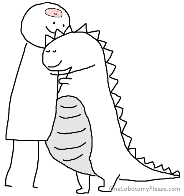 hug your dino